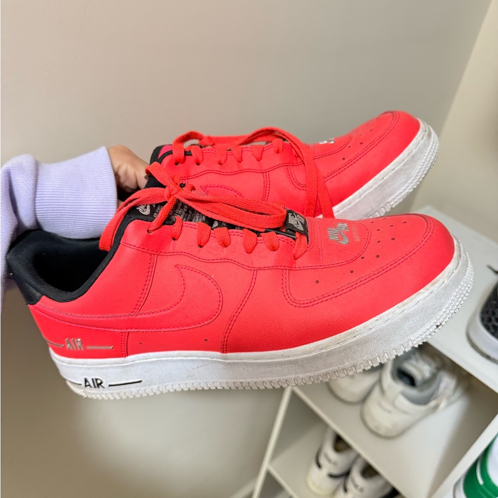 Nike Air Force 1 '07 LV8 Double Air Pack - Laser Crimson